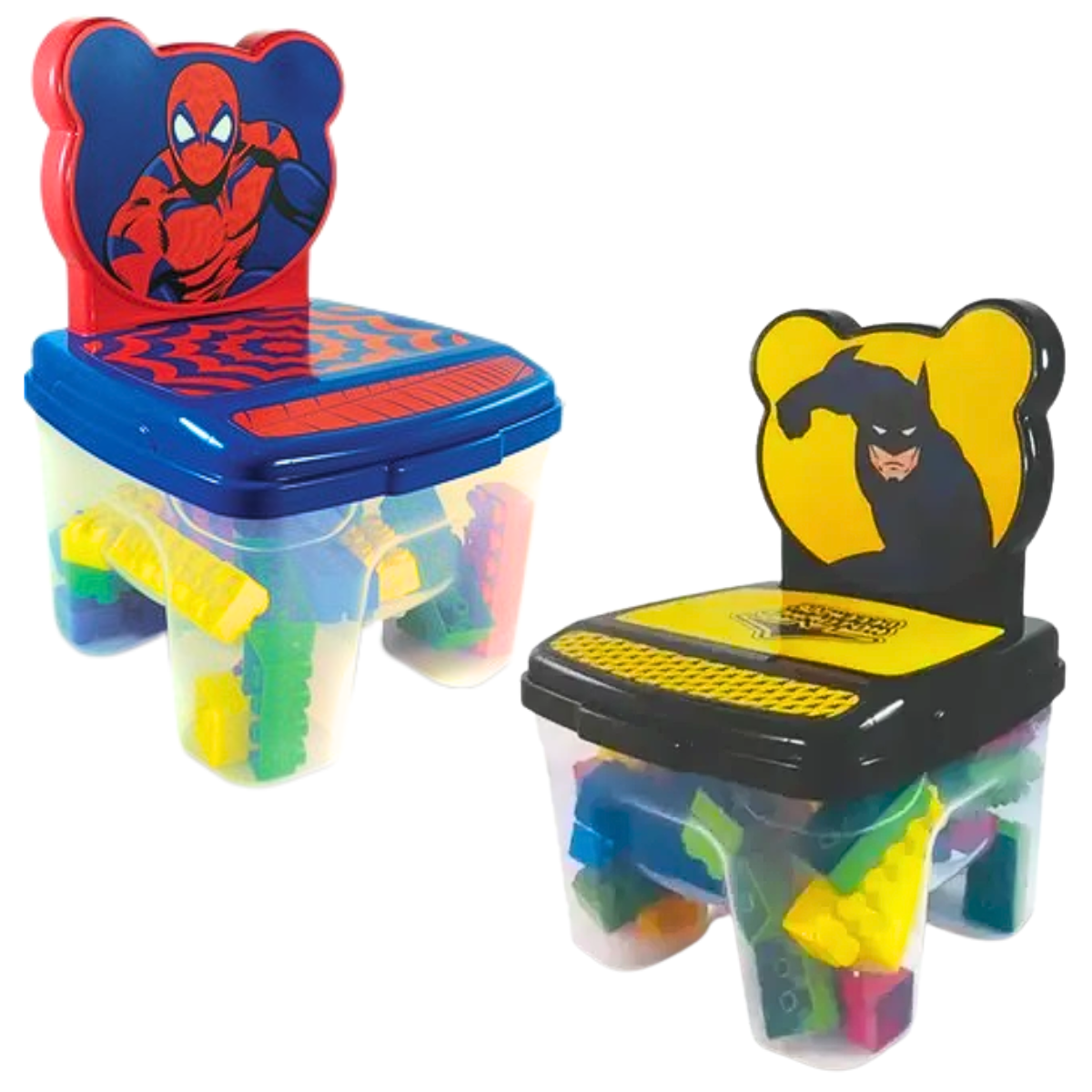 Cadeira Blocos Homem Aranha 48 Peças