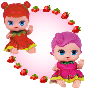 KIT COL. FRUTINHAS MORANGO + COL. FRUTINHAS GROSELHA