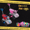 KENDY-QUADRICICLO BABY SPIDER/BABY ARANHA GIRL BQ0536M/BQ0537M