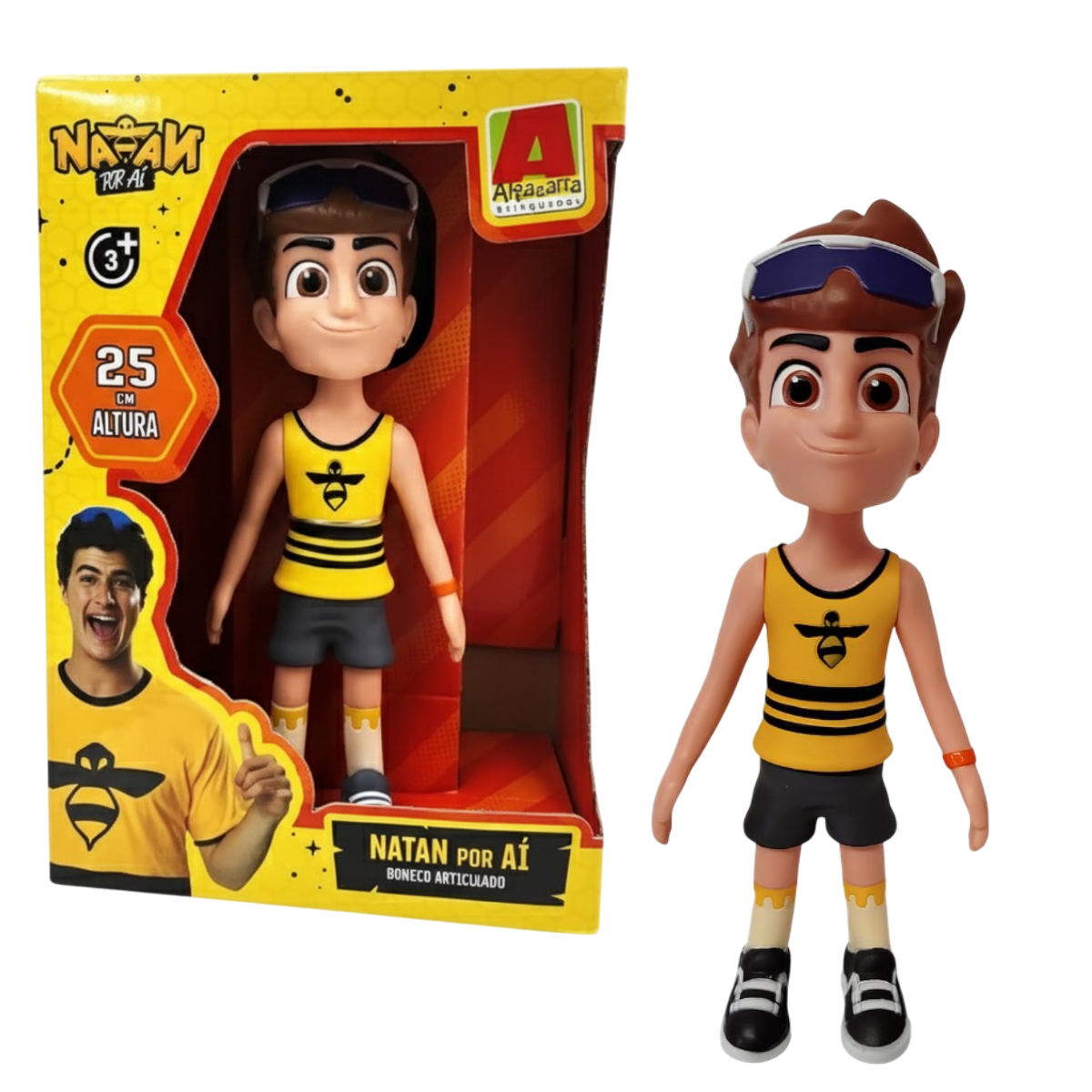 BONECO NATAN POR AÍ + PEGA VARETAS