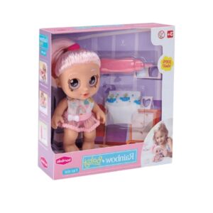 BAMBOLA-BONECA BABY RAINBOW FAZ XIXI 817