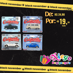 CALIFORNIA-1/64 CALIFORNIA MINIS SORTIMENTO COM 36 PCS WEL52020B