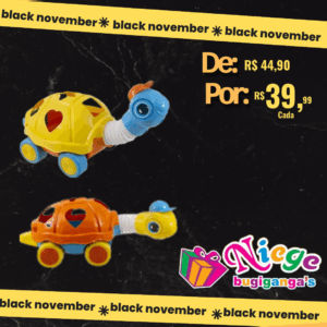 KENDY-BRINQUEDO EDUCATIVO TARTARUGA PUXA ESTICA BQ7030A