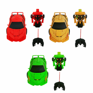 WELLMIX-CARRO COM CONTROLE REMOTO 3 FUNCOES TRANSFORMA EM ROBO E LUZ SHAWN SRT COR WB11755