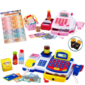 REGISTRADORA + PILHA+ DINHEIRINHO