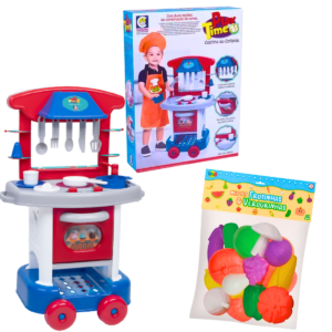 KIT COZINHA MENINO + FRUTINHAS E VERDURINHAS