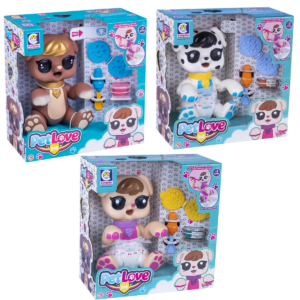 CACHORRINHO PET LOVE SUN MARROM BRANCO OU ROSA