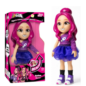 BONECA KATLEN MUSICAL DOS ROSA