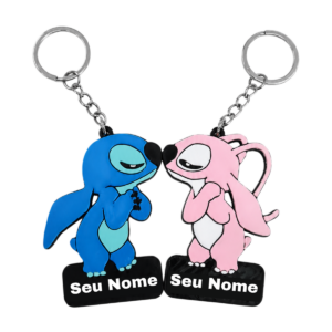 CHAVEIRO STITCH E ANGEL NAMORADOS