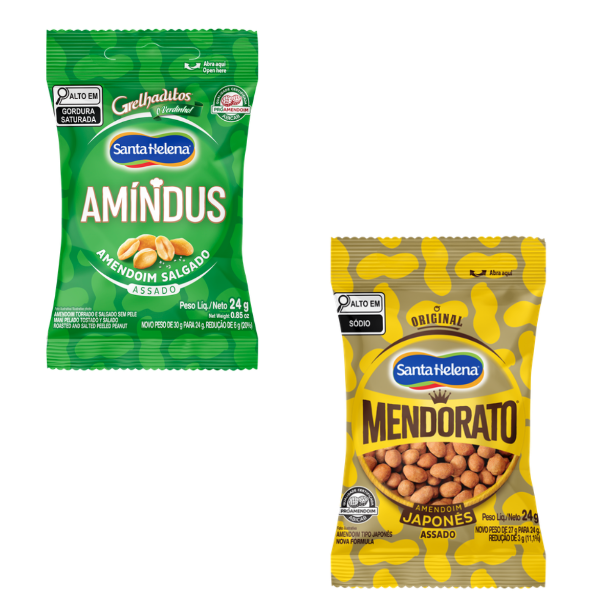 KIT AMENDOIM MENDORATO + AMENDOIM SEM PELE