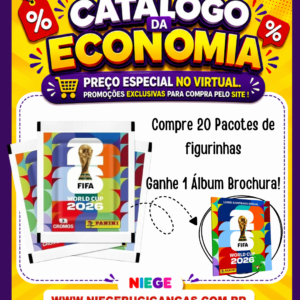 COMPRE 20 PACOTES DE FIGURINHAS E GANHE 1 ÁLBUM BROCHURA