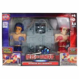 JOGO COM 2 LUTADORES DE BOXE A PILHA  4PC FFSIE
