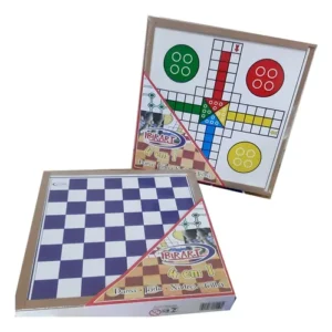 DAMA LUDO XADREZ TRILHA 30X30