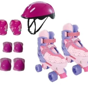 KIT PATINS ROSA E LILAS 34-37