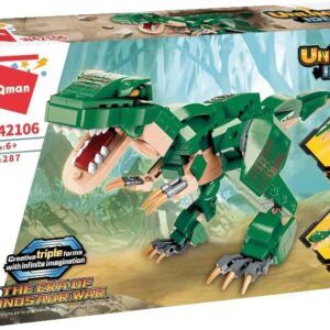 BLOCO DE MONTAR COMBO DINOSSAUROS VERDES 3 EM 1 UNLIMITED IDEAS