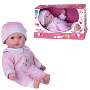 BONECA COLECAO TE AMO BEBE MENINA