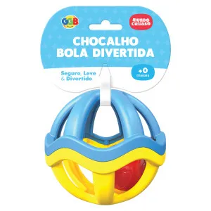 CHOCALHO BOLA DIVERTIDA AZUL