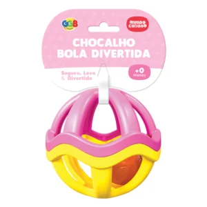 CHOCALHO BOLA DIVERTIDA ROSA